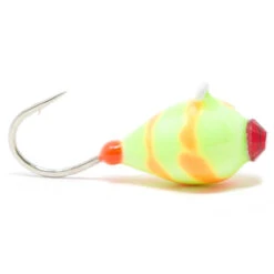 Clam Swirl Drop -Jig Reel Pro Sales Store swirl drop chartruese orange
