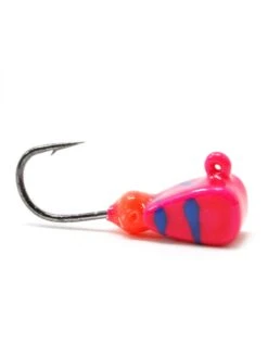 Clam Dave Genz Drop Kick - Swirl Jig -Jig Reel Pro Sales Store swirl drop kick pink blue